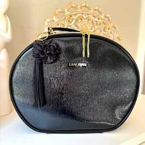 Make up Bag LANCÔME Cosmetic Box Case Large Round Travel Bag NWOT